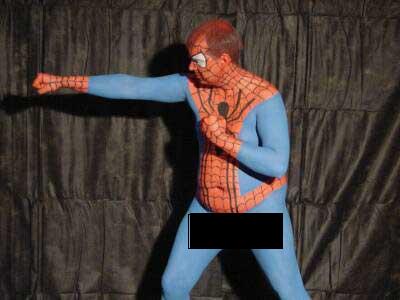 Spiderman is just a middle-aged fat guy running around naked covered in 